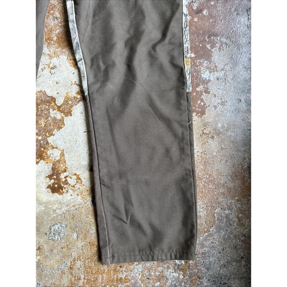 Vtg Wrangler Pro Grear Brush Guard Realtree Canvas Camo Hunting Jeans Men 38x32 - Picture 3 of 8